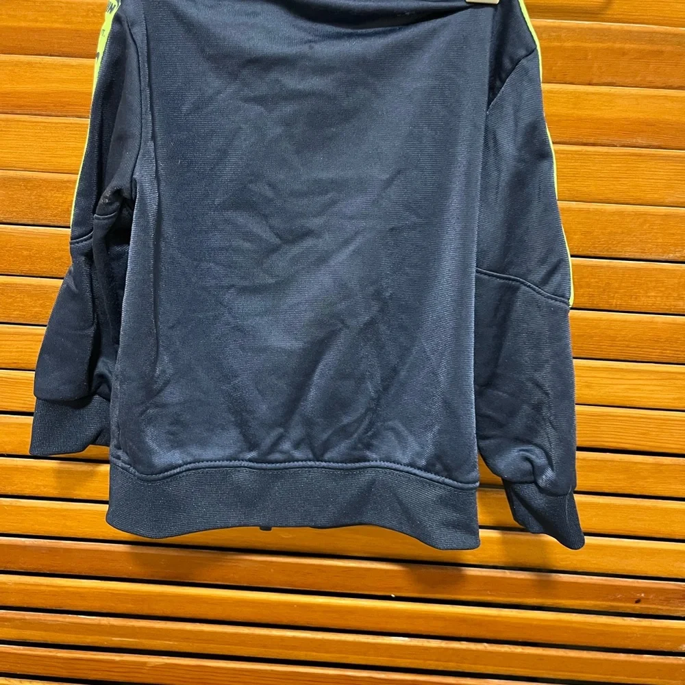 Nike Kids Navy and Neon Green Track Jacket